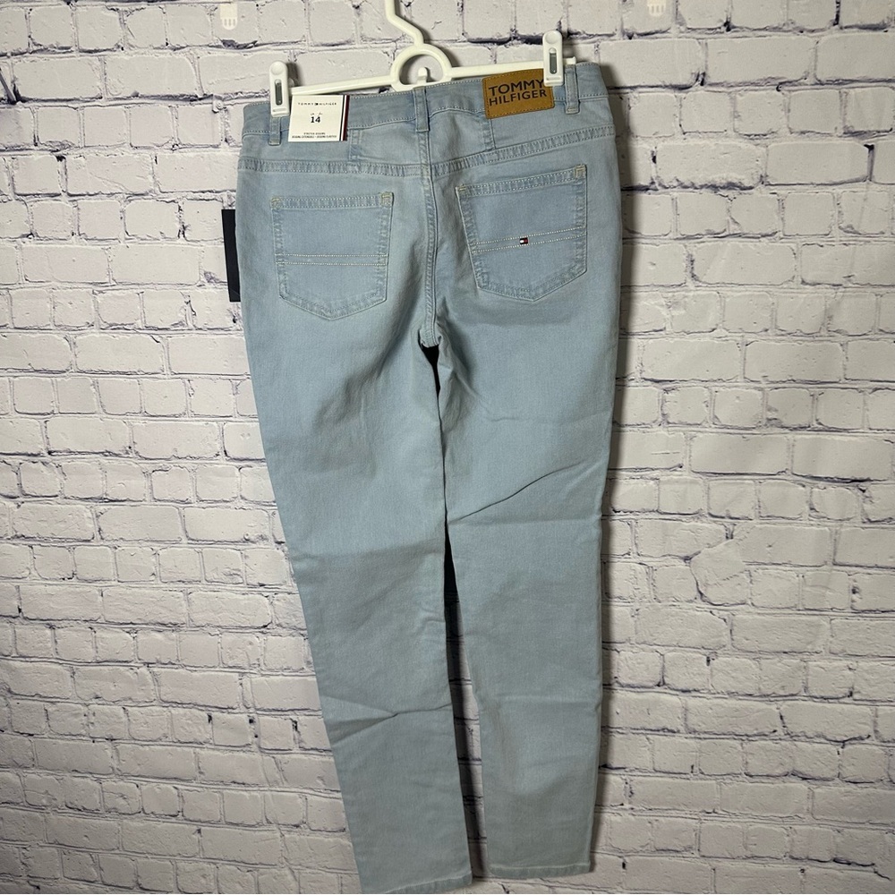 Tommy Hilfiger Light Blue Skinny Jeans for Girls - Picture 2 of 4